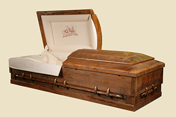 Authentic Reclaimed Barn Wood Casket
